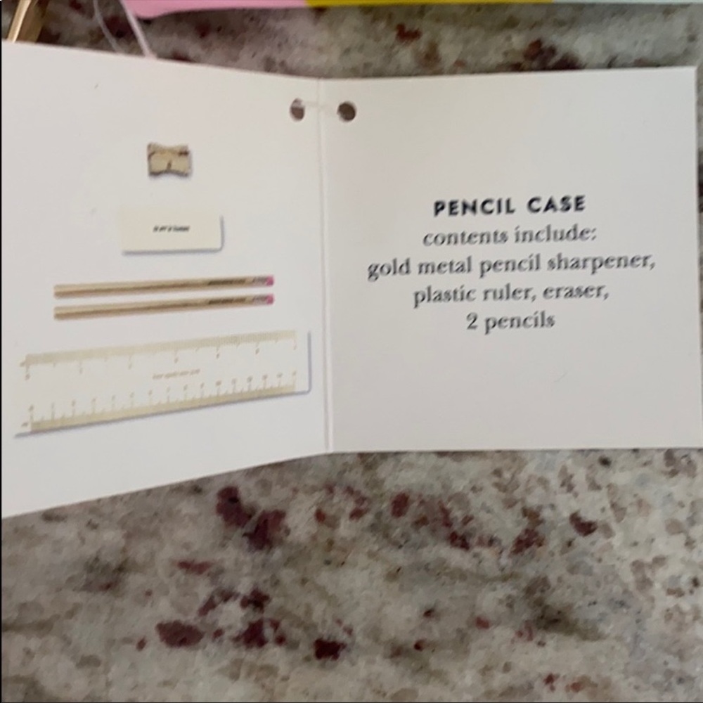 Kate Spade Geo Spade Pencil Case - Picture 4 of 4